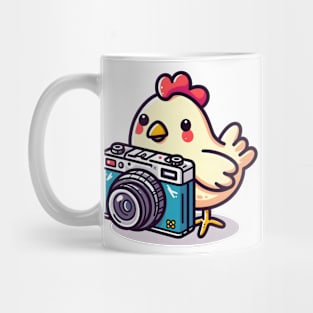 chicken photographer Mug